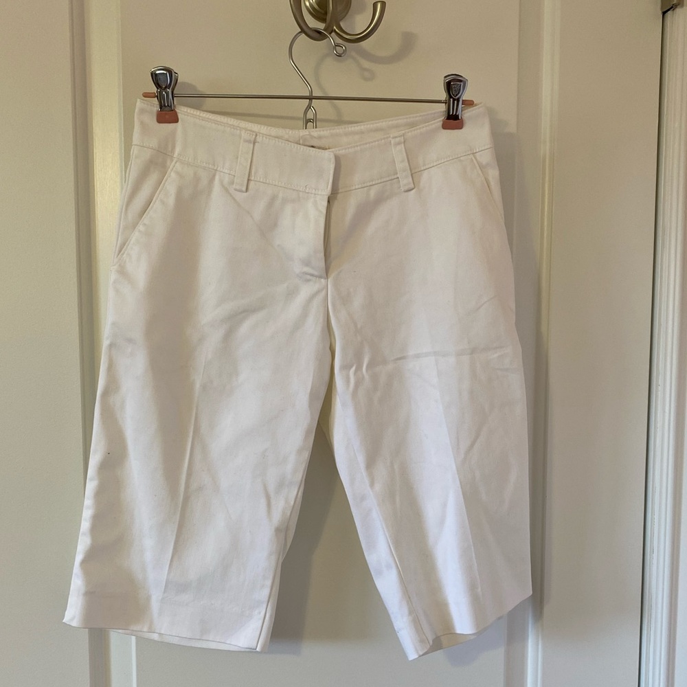 White Bermuda shorts